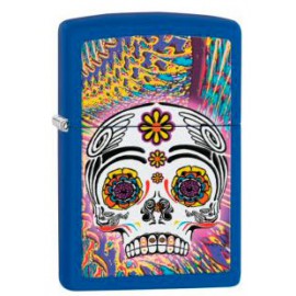 Запальничка Zippo Classics Day Of The Dead Royal Blue Matte Zp28470