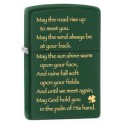 Запальничка Zippo Classics Irish Blessing Green Matte Zp28479