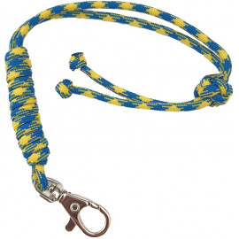 Темляк з карабіном Син-Жовт. смугастий