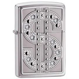 Запальничка Zippo Swarovski Bling Emblem High Polish Chrome Zp20904
