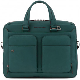 Сумка для ноутбука Piquadro Black Square (B3) Cinnabar Green CA2849B3_VE3