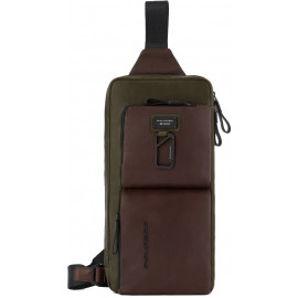 Монорюкзак/сумка-слінг Piquadro Harper (AP) Green-Brown CA5679AP_VETM