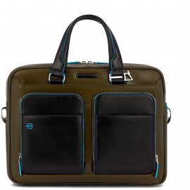 Сумка для ноутбука Piquadro Blue Square (B2) Olive-Black CA2849B2_VEN