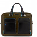 Сумка для ноутбука Piquadro Blue Square (B2) Olive-Black CA2849B2_VEN