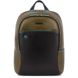Рюкзак для ноутбука Piquadro Blue Square (B2) Olive-Black CA3214B2_VEN