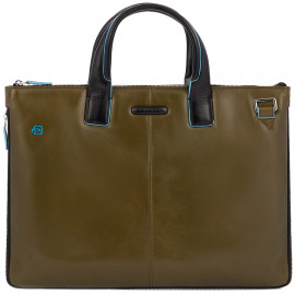 Сумка для ноутбука Piquadro Blue Square (B2) Olive-Black CA4021B2_VEN