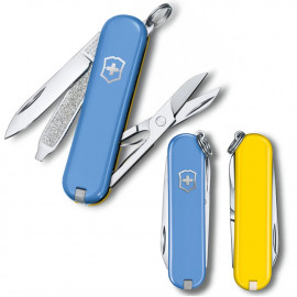 Складаний ніж Victorinox CLASSIC SD UKRAINE блакитно-жовтий 0.6223.28G.8