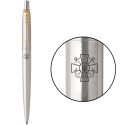 Ручка шариковая Parker JOTTER ARMY Stainless Steel GT BP Эмблема ВМС ВСУ 16032_W003b