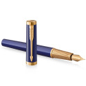 Ручка перова Parker INGENUITY Blue Lacquer GT FP F 60 211