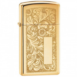 Запальничка Zippo Slim Venetian High Polish Brass 1652 B