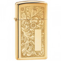 Запальничка Zippo Slim Venetian High Polish Brass 1652 B