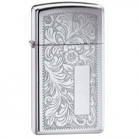 Зажигалка Zippo Slim Venetian High Polish Chrome 1652