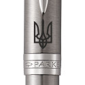 Ручка кулькова Parker SONNET UKRAINE Stainless Steel CT BP Тризуб 84232_T001b
