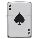 Запальничка Zippo Classics Lucky Ase High Polish Chrome 24011