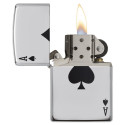 Запальничка Zippo Classics Lucky Ase High Polish Chrome 24011