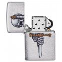 Запальничка Zippo Classics Sword Skull Design Brushed Chrome 49488