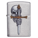 Запальничка Zippo Classics Sword Skull Design Brushed Chrome 49488