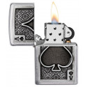 Запальничка Zippo Classics Ace Of Spades Emblem Brushed Chrome 49637