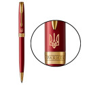 Ручка кулькова Parker SONNET UKRAINE Intense Red GT BP Тризуб 86232_T001y