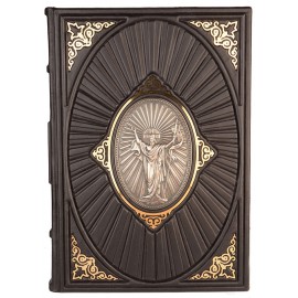 Книга Біблія з іконою срібло Casa d'Oro Cdo58332