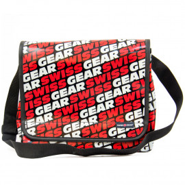 Сумка Swiss Gear наплічна велика Біл-Черв