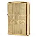 Запальничка Zippo Classics 254B Zippo and Pattern Design High Polish Brass 29677