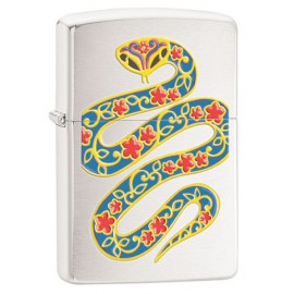 Зажигалка Zippo Classics Year Of The Snake 2013 Brushed Chrome Zp28456