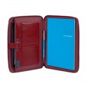 Папка Piquadro BL SQUARE/Red на молнии с блокнотом А5 и отдел. д/iPad mini/iPad mini3 (18,5x23x2) PB3250B2_R