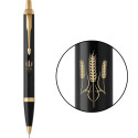 Ручка шариковая Parker IM Black GT BP Трезубец из колосков 22032_T059y