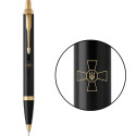 Ручка шариковая Parker IM Black GT BP Эмблема ВСУ 22032_W001y