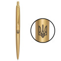 Ручка кулькова Parker JOTTER XL UKRAINE Monochrome Gold GT BP Тризуб 12532_T001b