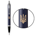 Ручка шариковая Parker IM UKRAINE Blue CT BP Трезубец 22432_T001y