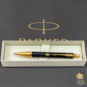 Ручка шариковая Parker IM Premium UKRAINE Black GT BP Трезубец 24032_T001y