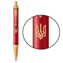Ручка кулькова Parker IM Premium UKRAINE Red GT BP Тризуб 24832_T001y