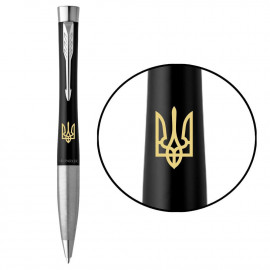 Ручка кулькова Parker URBAN UKRAINE Muted Black CT BP Тризуб 30135_T001y