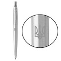 Ручка шариковая Parker JOTTER UKRAINE Stainless Steel CT BP Трезубец бел. 16132_T001w