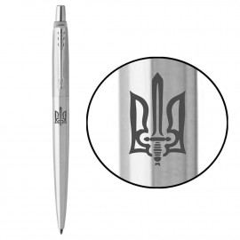 Ручка кулькова Parker JOTTER UKRAINE Stainless Steel CT BP Тризуб ОУН (глад.) 16132_T030t