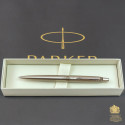 Ручка шариковая Parker JOTTER UKRAINE Stainless Steel CT BP Трезубец из колосков 16132_T059b