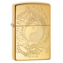 Запальничка Zippo Classic Tiger and Dragon Design High Polish Brass 49024