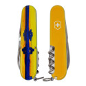 Складной нож Victorinox CLIMBER UKRAINE Марка с трактором 1.3703.3.T3110p