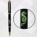 Ручка-ролер Parker IM ZODIAC Black GT RB Зелений Дерев'яний Дракон 22022_Z3314u