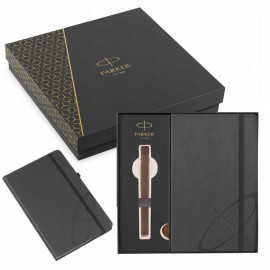Подарункова коробка з блокнотом Parker GIFT24 Notebook Grey