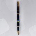 Ручка-ролер Parker IM UKRAINE Black GT RB Тризуб синьо-жовтий 22022_T0016u