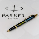Ручка кулькова Parker IM UKRAINE Black GT BP Слава Україні! + Герб + Героям Слава! 22032_T2186u