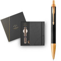 Набор Parker IM Premium Black GT BP (шариковая ручка + блокнот Parker)