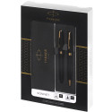 Набір ручок Parker SONNET Black Lacquer GT FP+BP (перова + кулькова)