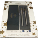 Набор ручек Parker JOTTER Stainless Steel GT FP+BP (перьевая + шариковая)