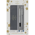 Набор ручек Parker JOTTER Stainless Steel CT FP+BP (перьевая + шариковая)