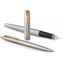 Набор Parker JOTTER Stainless Steel GT FP+BP (перьевая + шариковая)