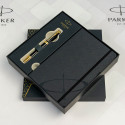 Набір Parker INGENUITY Black Lacquer GT BP (кулькова ручка + блокнот Parker)
